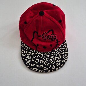 Hello Kitty baseball cap hat red black youth girl small cotton Kukuji